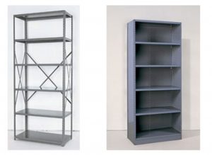 Open-Closed Industrial Shelving Units