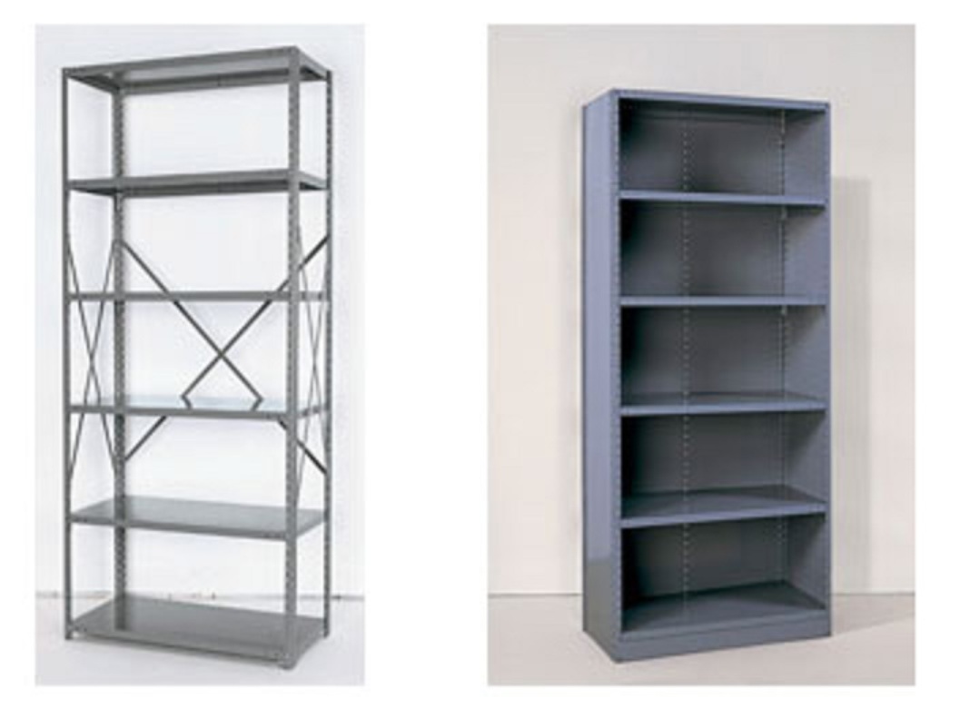 Open-Closed Industrial Shelving Units