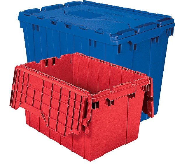 Stak-N-Store-Bins - Attached Lid Containers